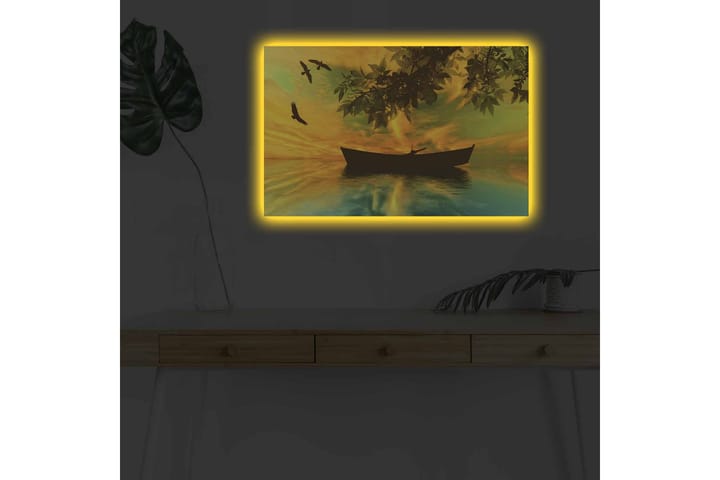 Väggdekor LED-belysning Canvas Målning - Inredning - Tavlor & posters - Canvastavla