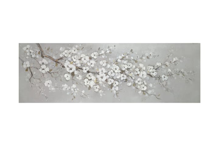 Oljemålning 50x150 cm vit sakura - Inredning - Dekoration & inredningsdetaljer - Rumsavdelare