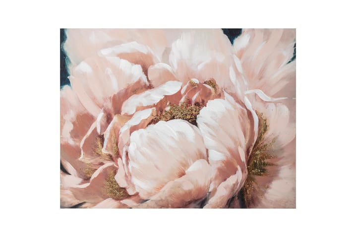 Oljemålning 75x100 cm Rosa blommor - Inredning - Tavlor & posters - Oljemålning