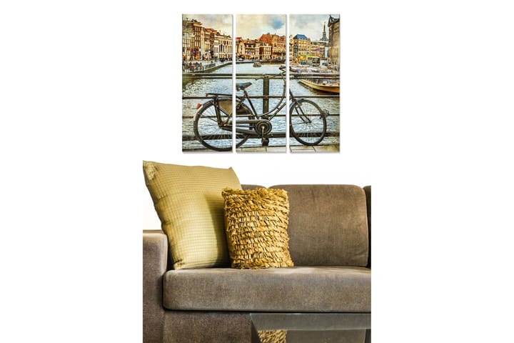 Canvastavla City 3-pack Flerfärgad - 20x50 cm - Inredning - Tavlor & posters - Posters & prints