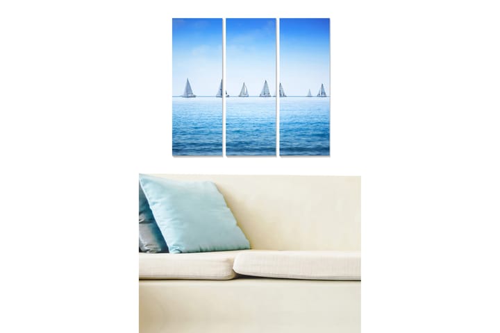 Canvastavla Nautical 3-pack Flerfärgad - 20x50 cm - Inredning - Tavlor & posters - Posters & prints