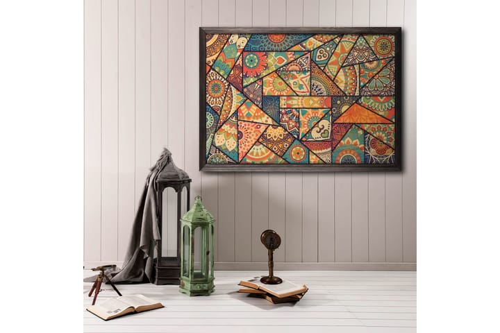 Colourful Mosaic Abstract/Colourful Flerfärgad - 70x50 cm - Inredning - Tavlor & posters - Posters & prints