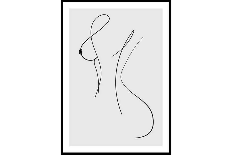 Curved Lines No1 - Finns i flera storlekar - Inredning - Tavlor & posters - Posters & prints