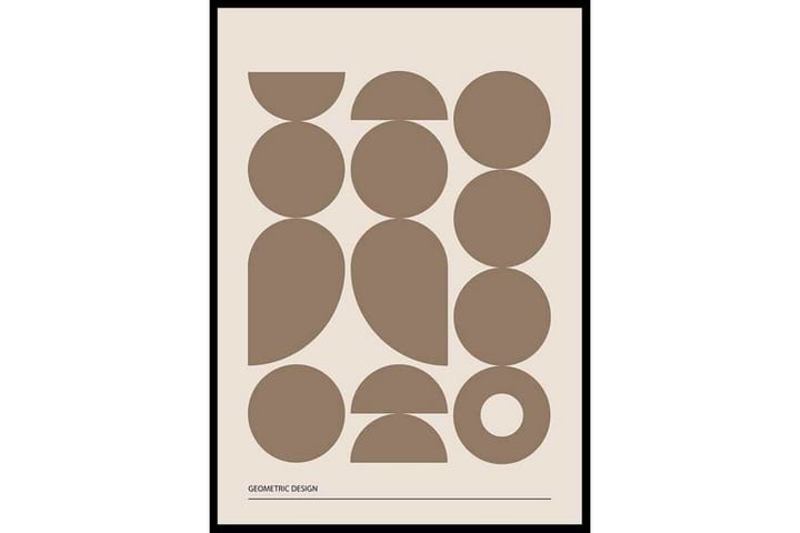 Geometric Graphic Beige No1 - Finns i flera storlekar - Inredning - Tavlor & posters - Posters & prints - Grafisk poster