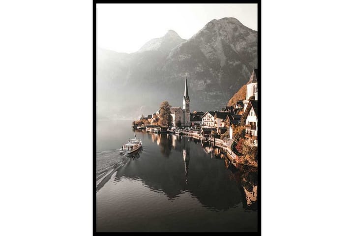 Hallstatt, Austria In Autumn Foto Beige/Grå - 50x70 cm - Inredning - Tavlor & posters - Posters & prints
