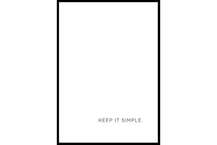 Keep It Simple - Finns i flera storlekar - Inredning - Tavlor & posters - Posters & prints
