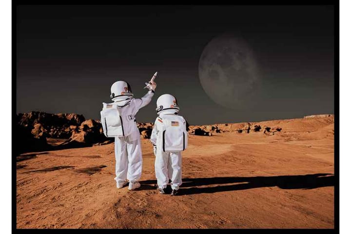 Little Astronauts - Finns i flera storlekar - Inredning - Tavlor & posters - Posters & prints - Astronomi & rymden poster