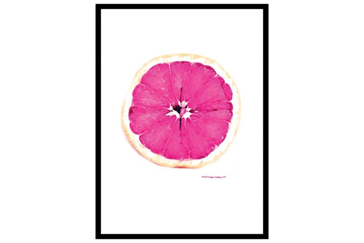 Pink Grapefruit Foto Rosa/Vit - 30x40 cm - Inredning - Tavlor & posters - Posters & prints