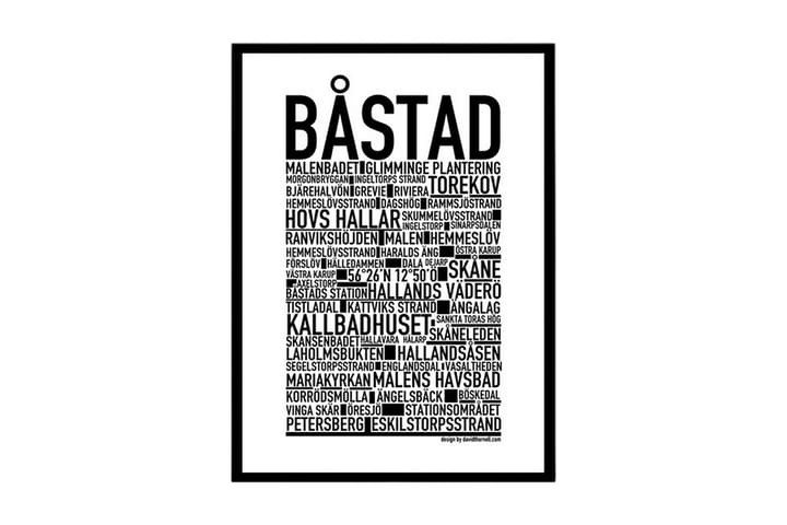 Poster Båstad Vit|Svart 30X40 - Sverige Posters - Inredning - Tavlor & posters - Posters & prints