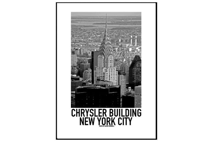 Poster Chrysler Building Vit|Svart 40X50 - USA Posters - Inredning - Tavlor & posters - Posters & prints