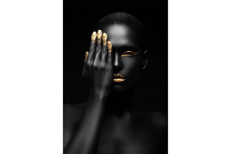 Poster Gold Finger Svart|Guld 50X70 - 50x70cm - Inredning - Tavlor & posters - Ramar & tavelram