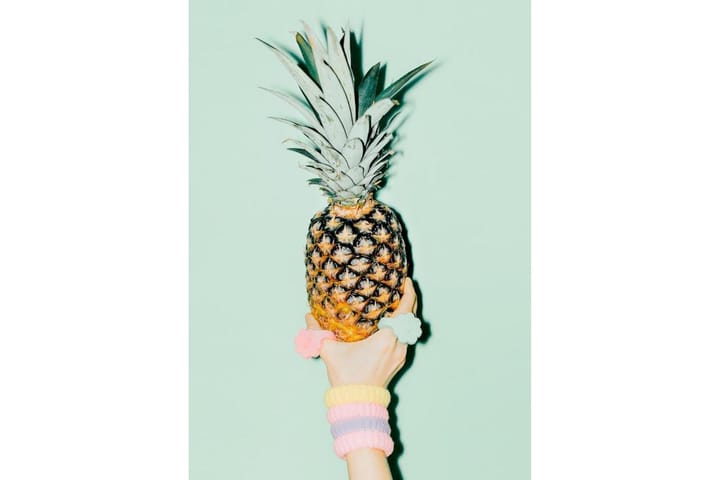 Poster Pastel Pineapple 1 Flerfärgad|Blå|Grön|Turkos 50X70 - 50x70cm - Inredning - Tavlor & posters - Posters & prints - Poster kök