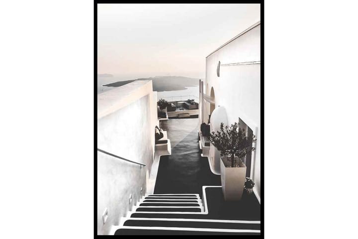 Santorini Staircase - Finns i flera storlekar - Inredning - Tavlor & posters - Posters & prints