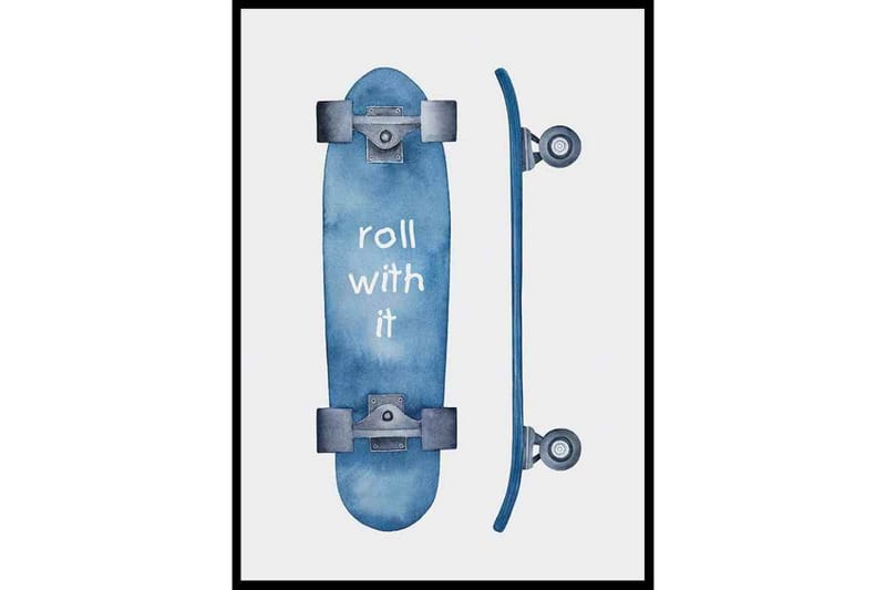 Skateboard Roll - Finns i flera storlekar - Inredning - Tavlor & posters - Posters & prints