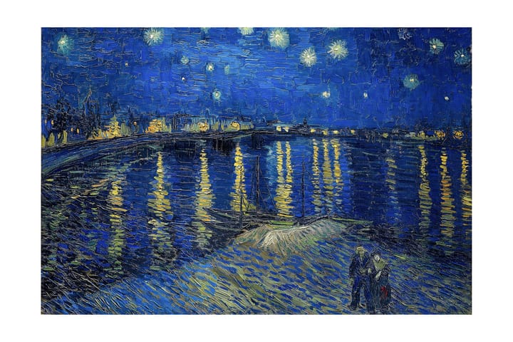 Stjärnenatt Över Rhône - Van Gogh Painting Blå - 120x60 cm - Inredning - Tavlor & posters - Posters & prints