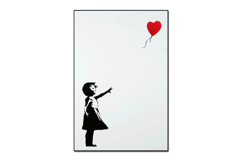 Tavla Balloon Girl 60X90 Vit|Svart - 60x90 - Inredning - Tavlor & posters - Posters & prints
