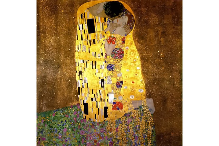 The Kiss - Gustav Klimt Colourful Flerfärgad/Guld/Brun - 120x60 cm - Inredning - Tavlor & posters - Posters & prints