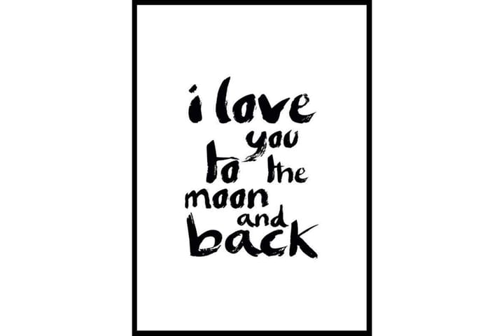 To The Moon And Back - Finns i flera storlekar - Inredning - Tavlor & posters - Posters & prints