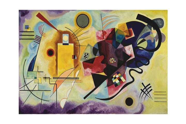Yellow-Red-Blue - Wassily Kandinsky Abstract Flerfärgad - 120x60 cm - Inredning - Dekoration & inredningsdetaljer - Krukor & ytterkrukor - Utomhuskruka