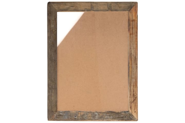 Fotoramar 2 st 50x60 cm massivt återvunnet trä och glas - Brun - Inredning - Tavlor & posters - Ramar & tavelram