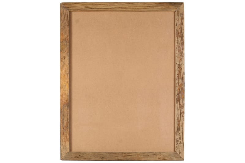 Fotoramar 2 st 50x70 cm massivt återvunnet trä och glas - Brun - Inredning - Tavlor & posters - Ramar & tavelram