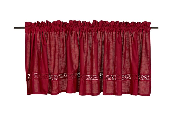 Gardinkappa Sanna 55x250 cm Röd - Fondaco - Inredning - Textilier - Gardiner