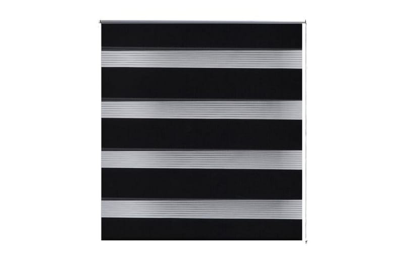 Rullgardin randig svart 70x120 cm transparent - Svart - Inredning - Textilier - Gardiner