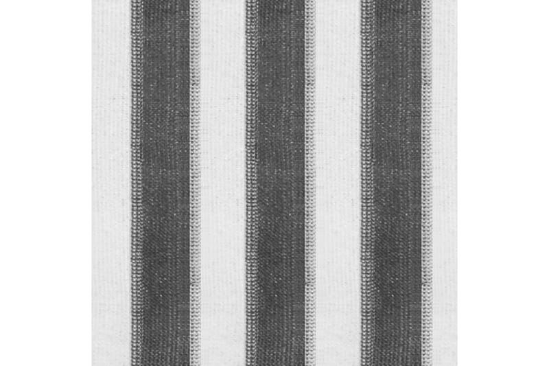 Rullgardin utomhus 400x140 cm antracit och vita ränder - Antracit - Inredning - Textilier - Gardiner