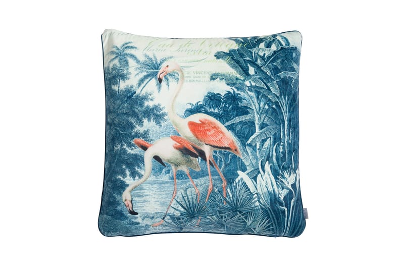 Kuddfodral Flamingo - Blå - Inredning - Textilier - Kuddfodral