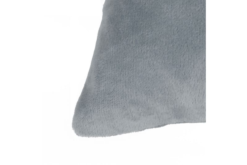 Kudde 2 st velour 45x45 cm grå - Grå - Inredning - Textilier - Prydnadskuddar
