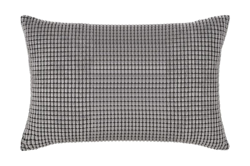 Kudde 2 st velour grå 40x60 cm - Grå - Inredning - Textilier - Prydnadskuddar
