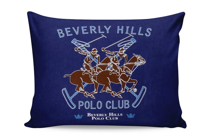 Örngott Beverly Hills Polo Club 50x70 cm 2-pack - Brun|Mörkblå - Inredning - Textilier - Sängkläder