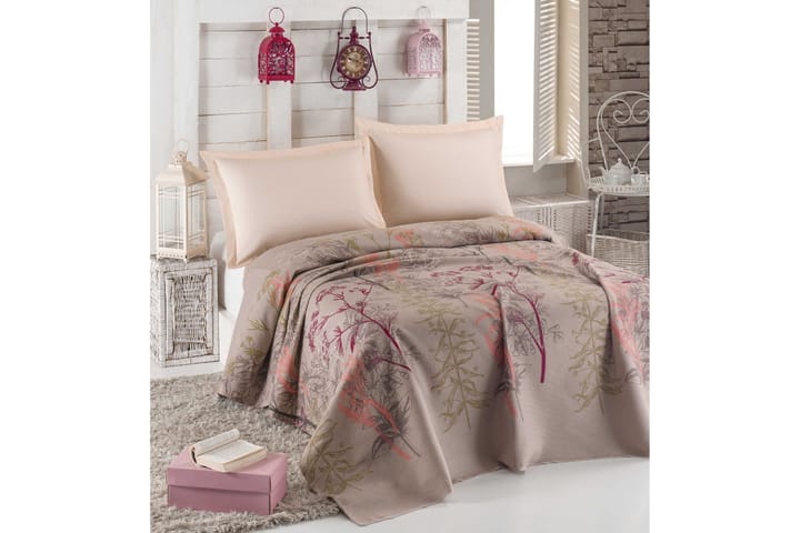 Överkast Eponj Home Enkelt 160x235 cm - Beige|Röd|Rosa|Grön - Inredning - Textilier - Sängkläder