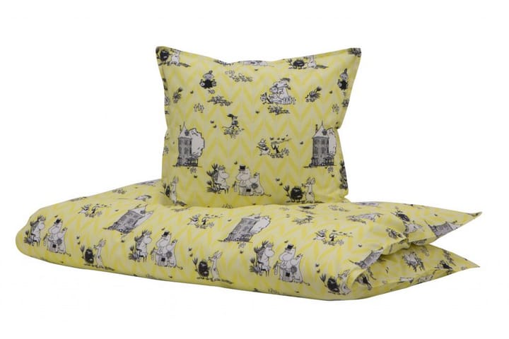 Bäddset Moomin 100x130 - Gul - Inredning - Textilier - Sängkläder