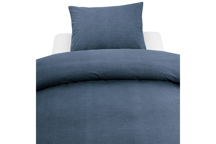 Bäddset Washed 2-dels 150x210 cm Marinblå - Borganäs - Inredning - Textilier - Sängkläder