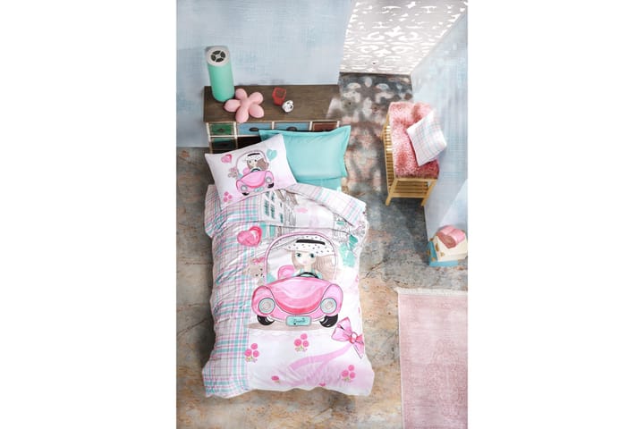 Enkelset Cotton Box Ranforce - Rosa - Inredning - Textilier - Sängkläder