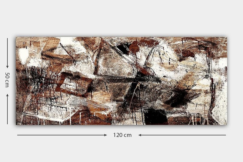 Canvastavla YTY Abstract & Fractals Flerfärgad - 120x50 cm - Inredning - Väggdekor - Canvastavlor