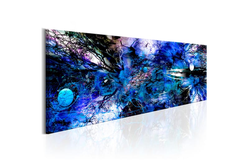 Tavla Blue Artistic Chaos 135X45 Blå|Flerfärgad - Abstrakt - Inredning - Väggdekor - Canvastavlor