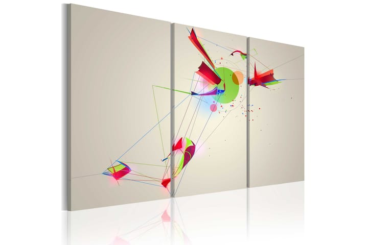 Tavla Colors & Shapes 60X40 Flerfärgad|Vit - Abstrakt - Inredning - Väggdekor - Canvastavlor