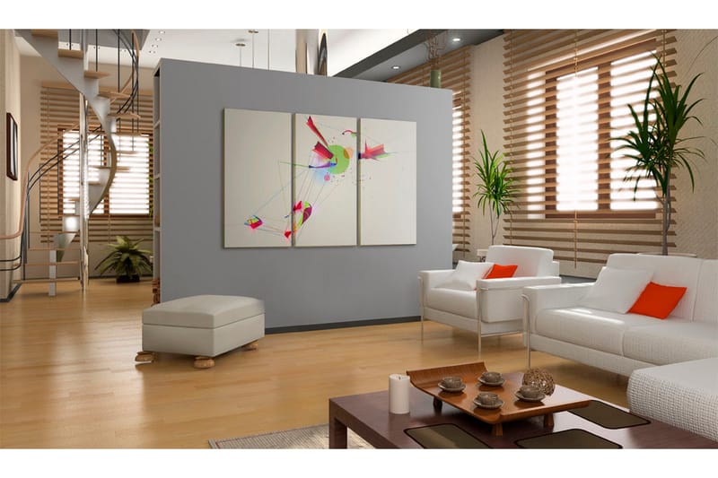 Tavla Colors & Shapes 60X40 Flerfärgad|Vit - Abstrakt - Inredning - Väggdekor - Canvastavlor