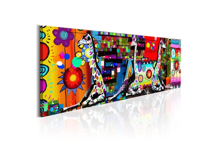 Tavla Colourful Savannah 150X50 Flerfärgad - Djur - Inredning - Väggdekor - Canvastavlor