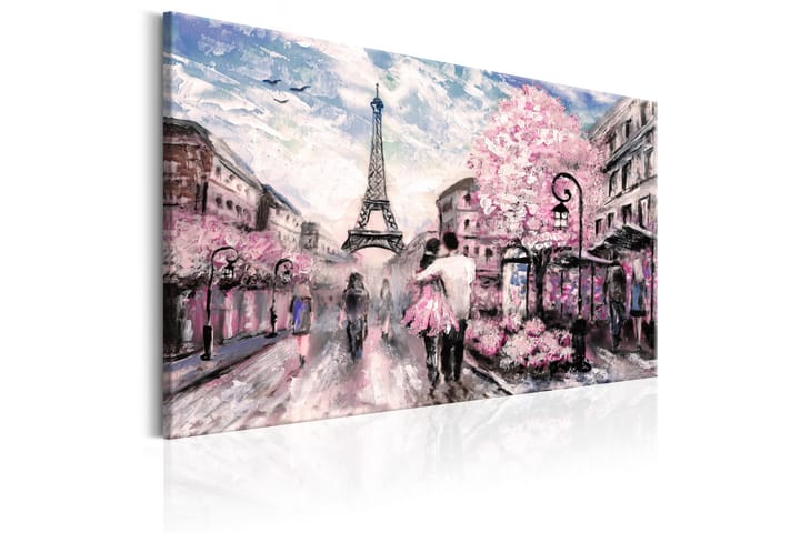 Tavla Pink Paris 120x80 - Finns i flera storlekar - Inredning - Väggdekor - Canvastavlor