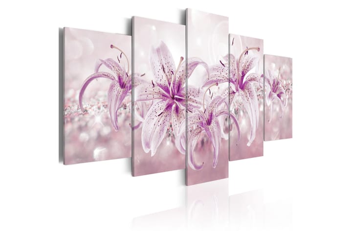Tavla Purple Harmony 100X50 Rosa - Blommor - Inredning - Väggdekor - Canvastavlor