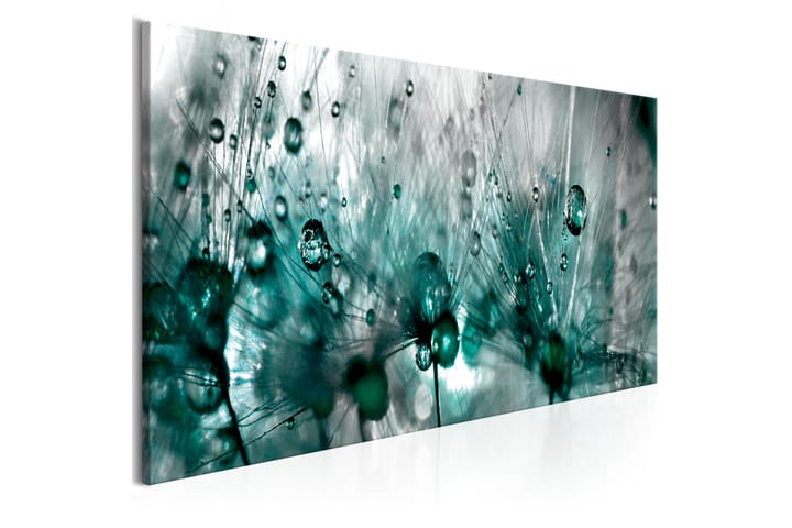 Tavla Sprinkled Dandelions 150X50 Blå|Grön - Blommor - Inredning - Väggdekor - Canvastavlor