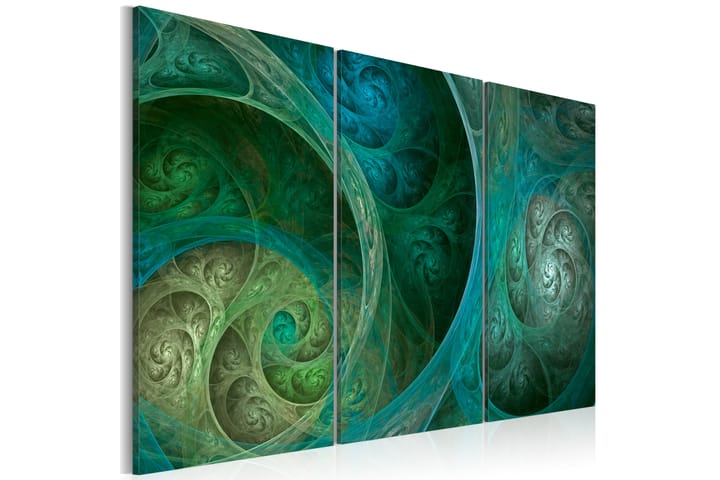 Tavla Turquoise Oriental Inspiration 60X40 Grön|Blå - Abstrakt - Inredning - Väggdekor - Canvastavlor