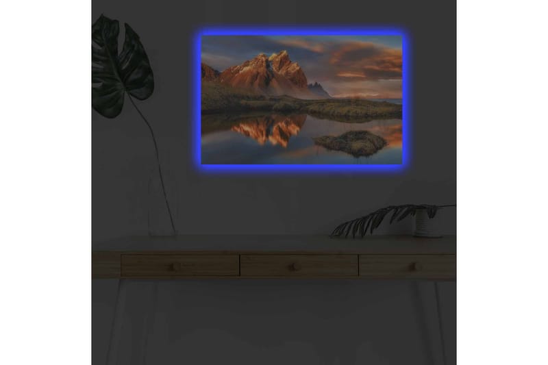 Väggdekor LED-belysning Canvas Målning - Inredning - Väggdekor - Canvastavlor