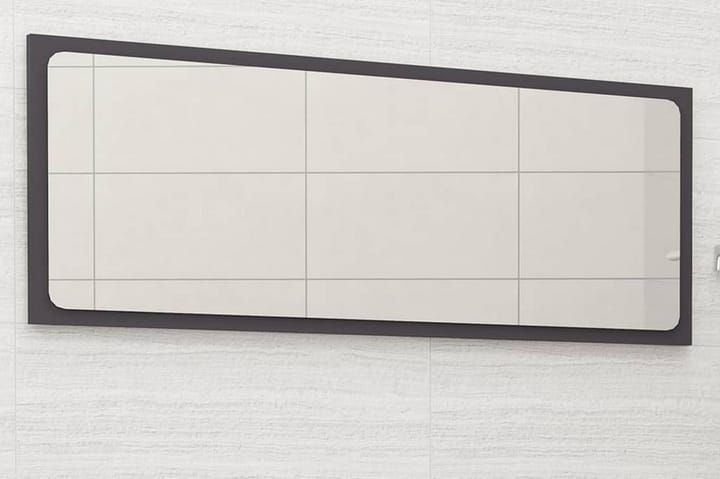 Badrumsspegel grå 100x1,5x37 cm spånskiva - Grå - Inredning - Väggdekor - Speglar