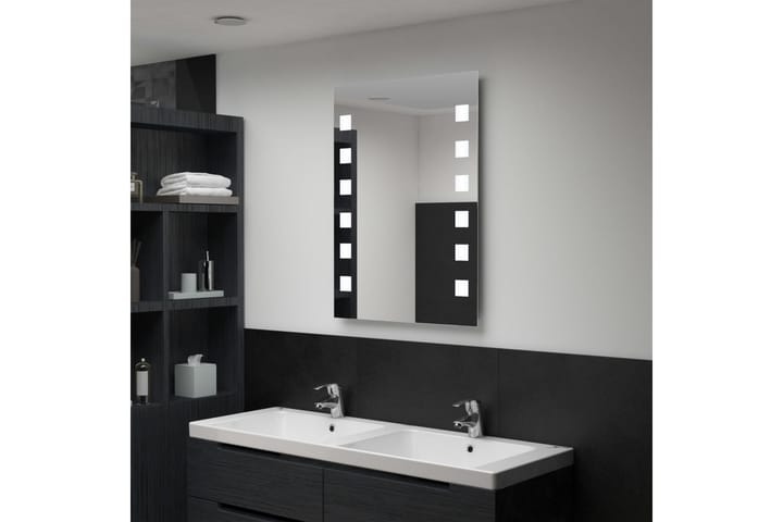 Badrumsspegel LED 60x80 cm - Silver - Inredning - Väggdekor - Speglar