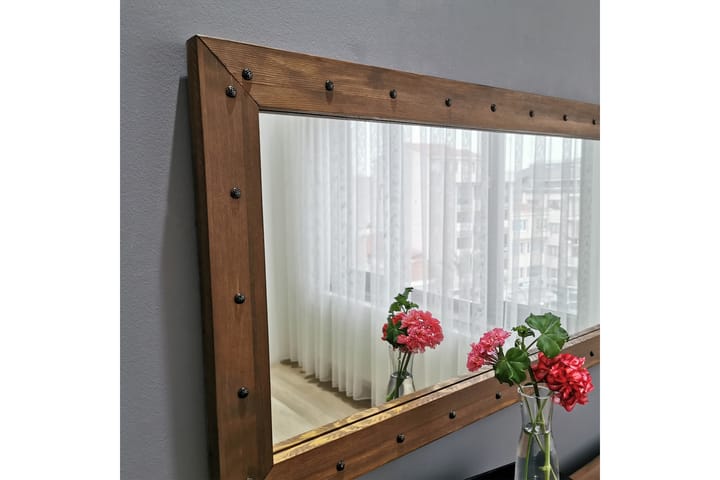 Dekorationsspegel Lint 110 cm - Valnöt - Inredning - Väggdekor - Speglar