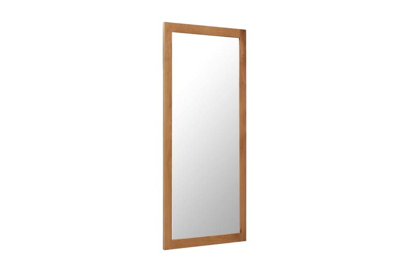 Spegel 50x140 cm massiv ek - Brun - Inredning - Väggdekor - Speglar